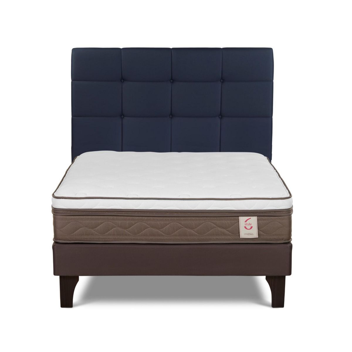 ROSEN - Cama Europea New Style 6 2 Plazas Issey Azul