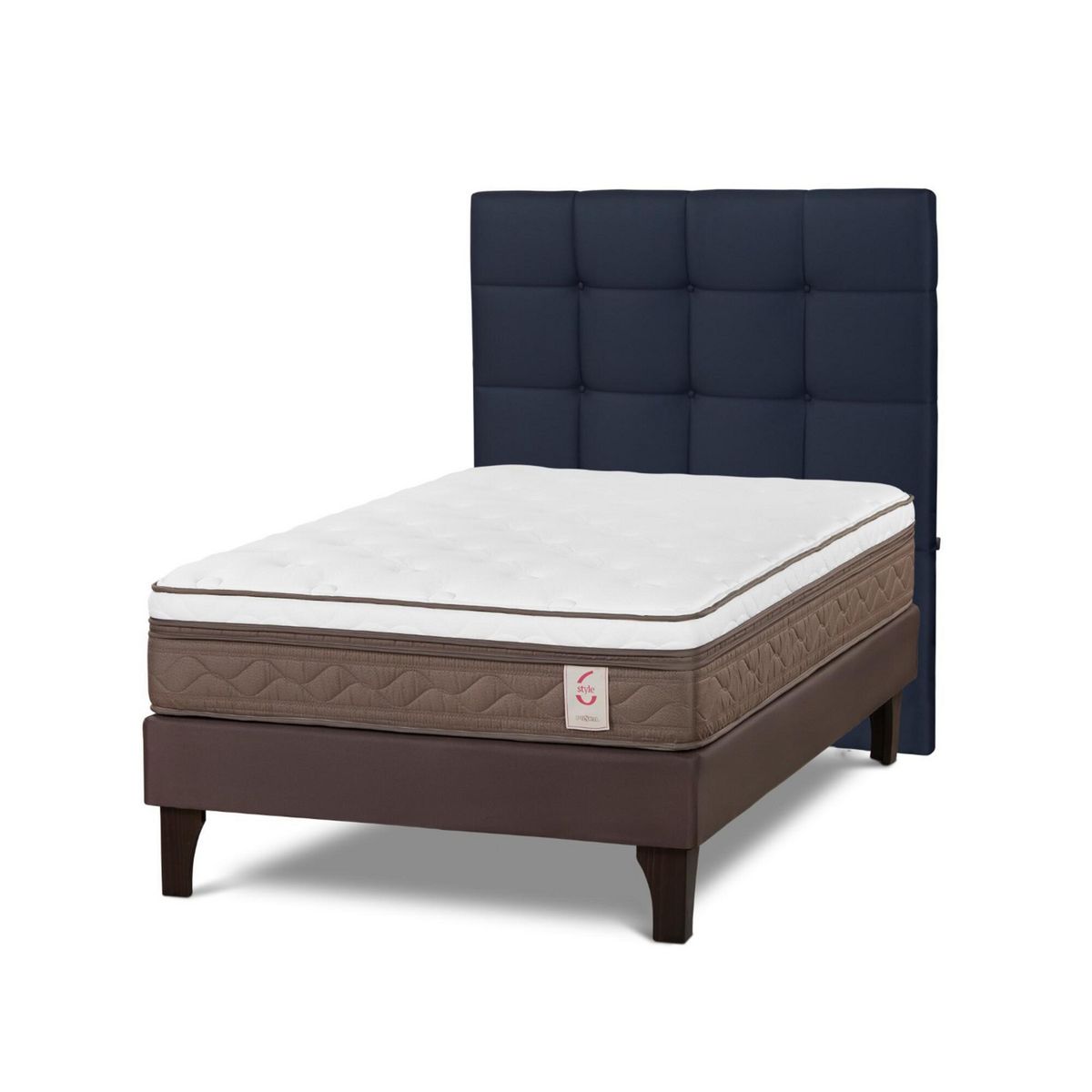 ROSEN - Cama Europea New Style 6 1.5 Plazas Issey Azul