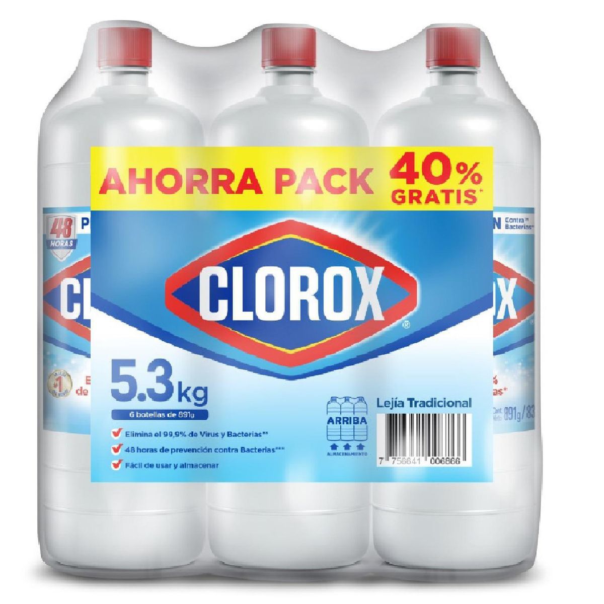 CLOROX - Ahorra Pack 6/884gr