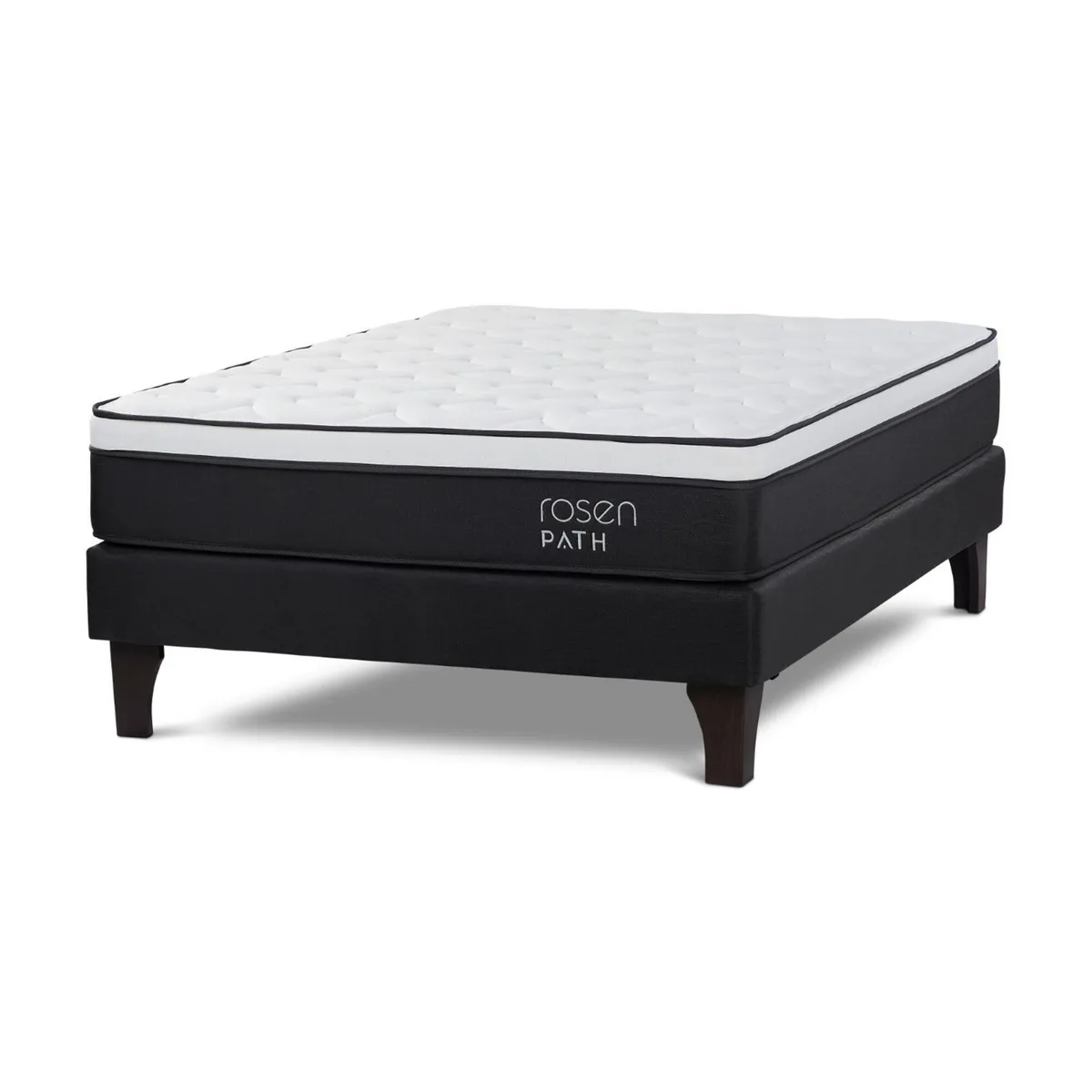 ROSEN - Cama Europea Path Grafito 2 Plazas