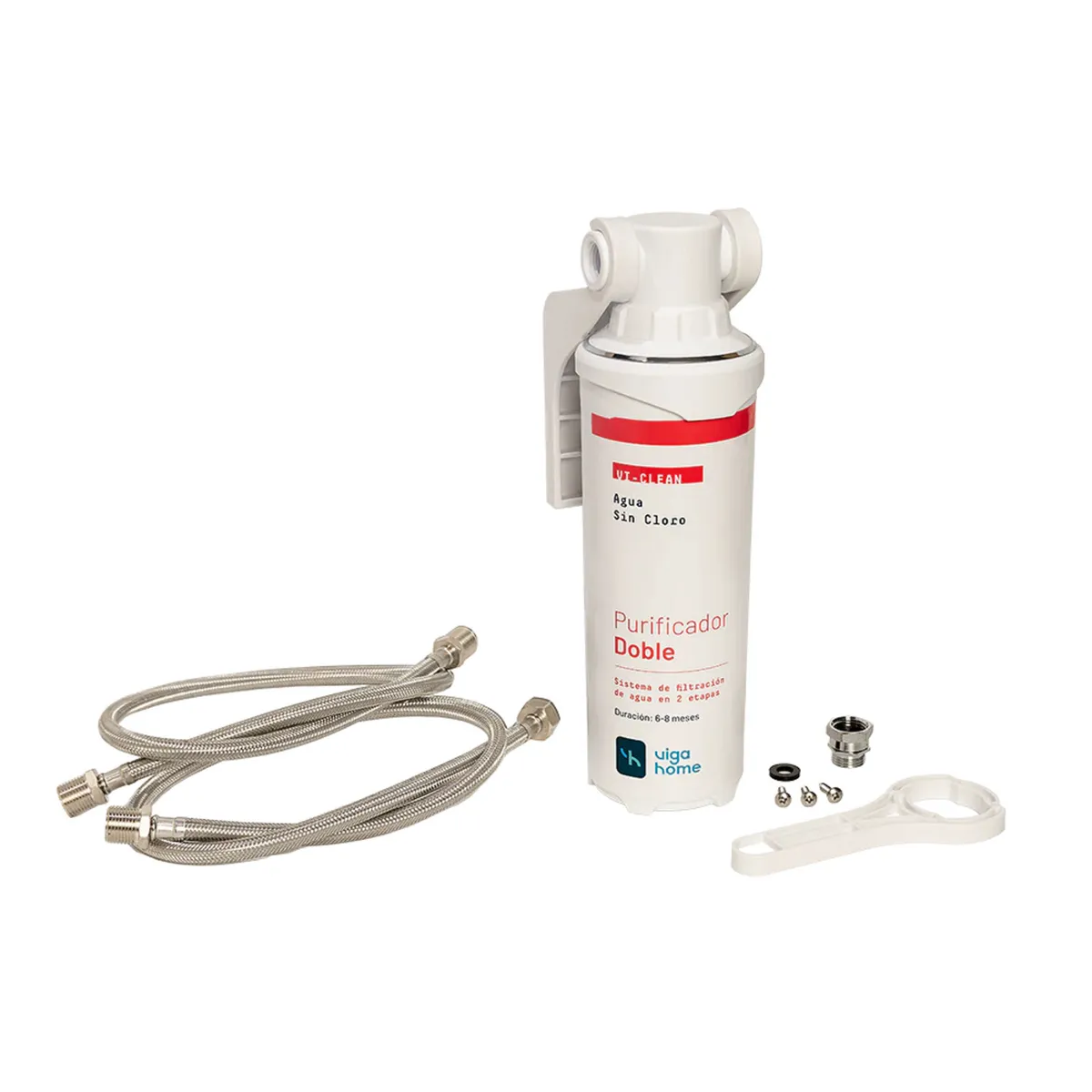 VIGAHOME - Purificador de Agua 2 Etapas bajo Lavadero