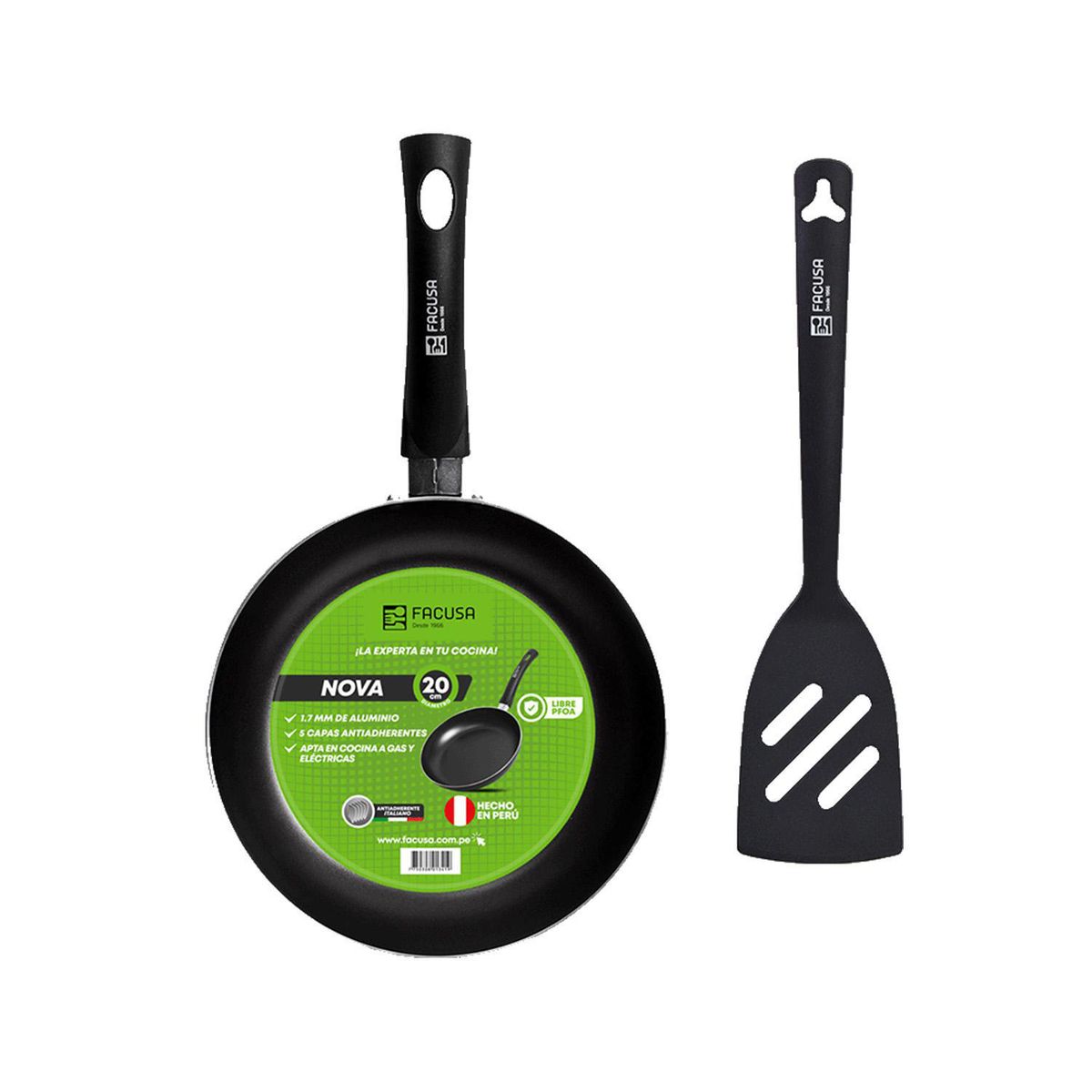 FACUSA - Sartén Nova con Espátula 20cm