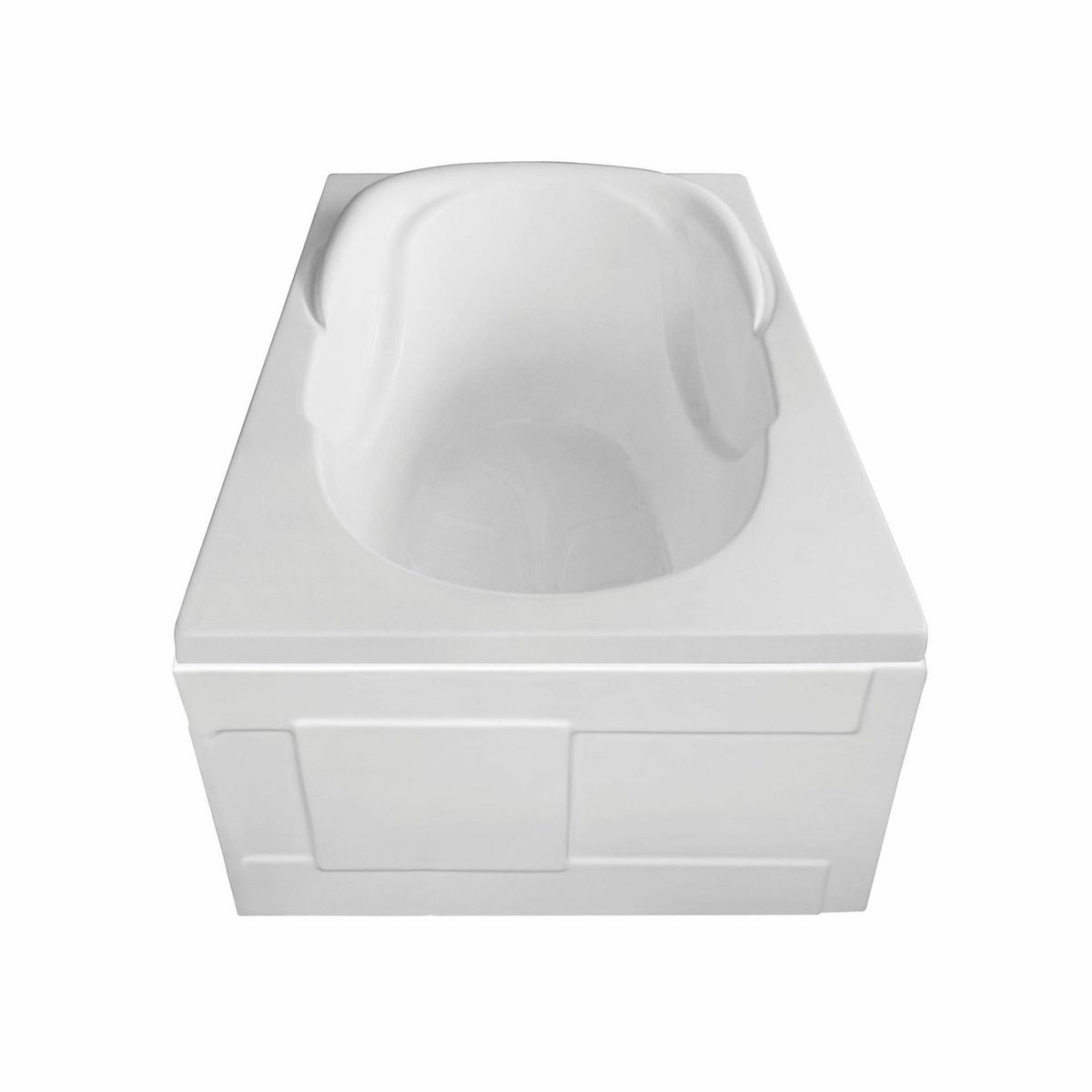 CUBA&SPA - Tina de Baño Rectangular Mini Portable 110x76cm Blanca