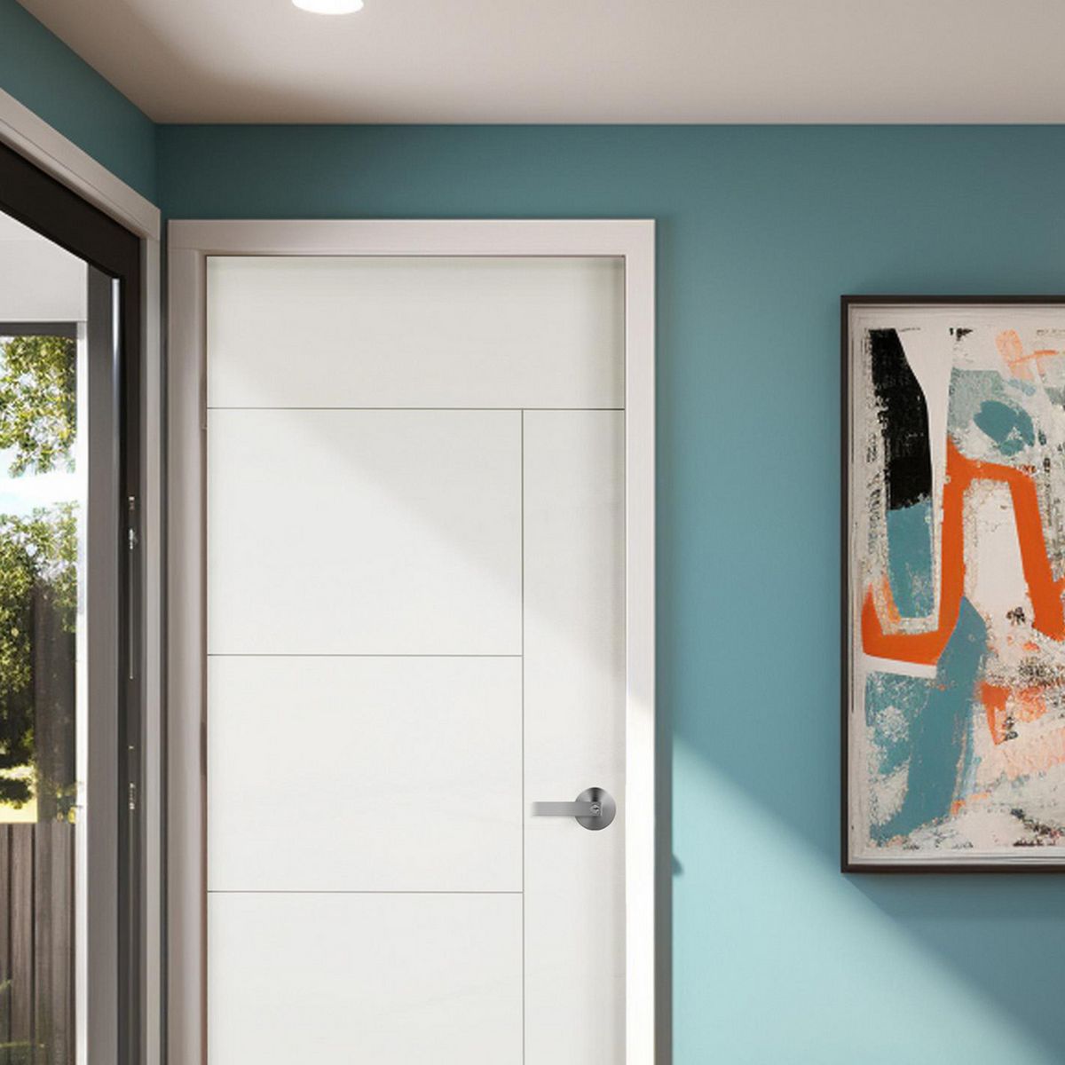 DIMFER - Puerta Interior Trento Blanca 90 cm