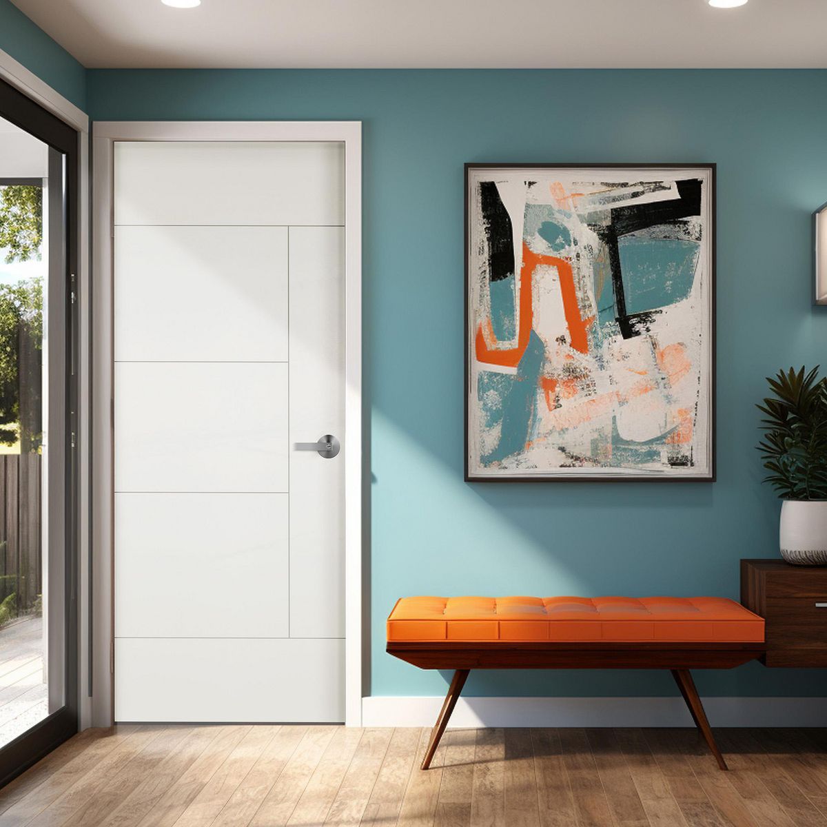 DIMFER - Puerta Interior Trento Blanca 60 cm