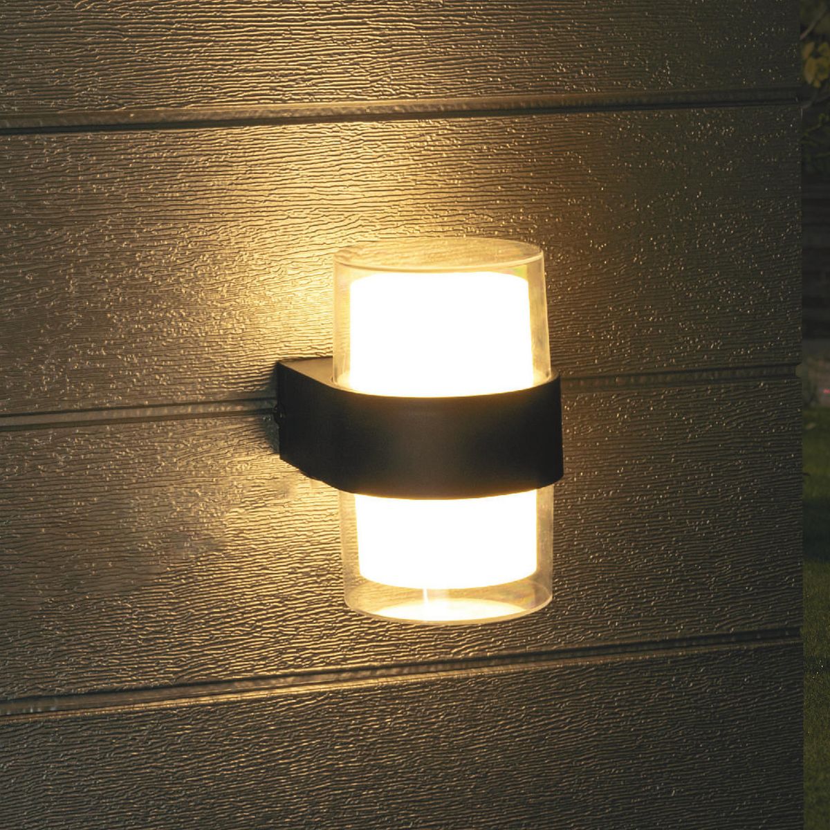 ILUMA - Braquete de Pared Exterior LED Dual Ovalado