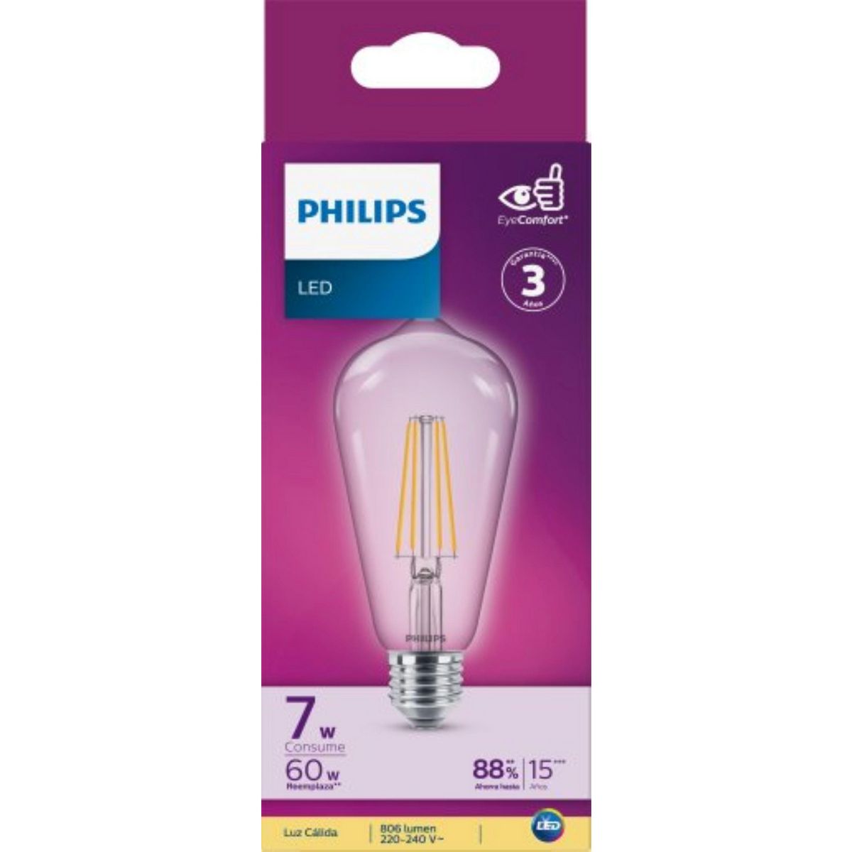 PHILIPS - Foco LED Filamento G93 7W 806LM