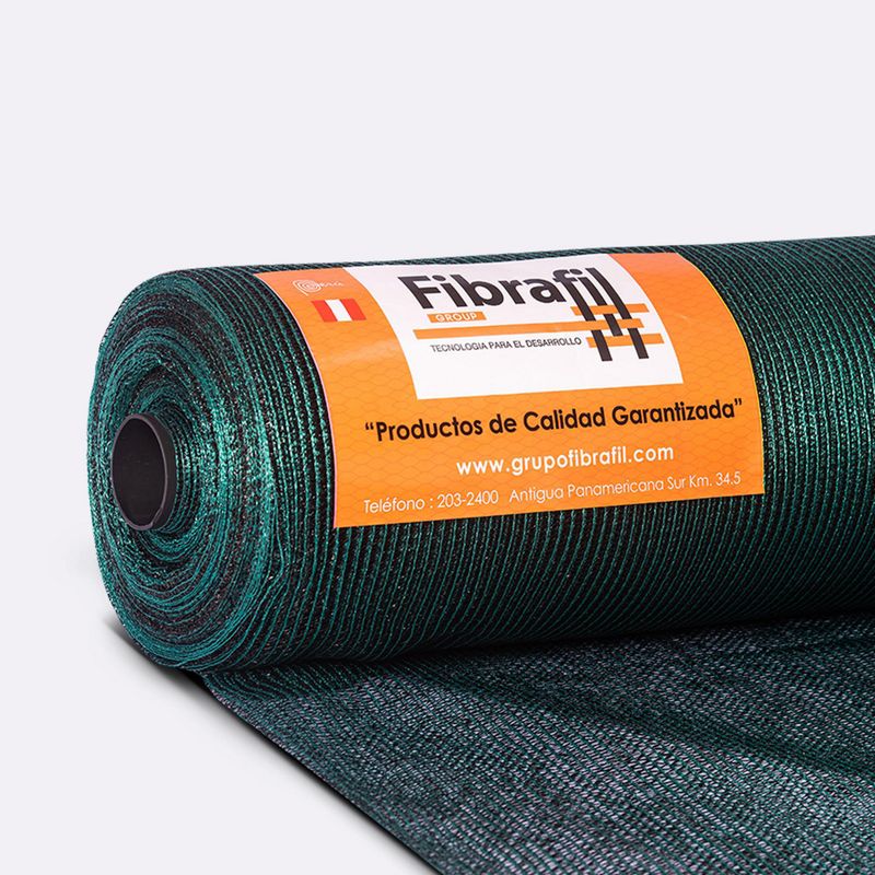 FIBRAFIL - Malla Raschel Neg/Ver 65P