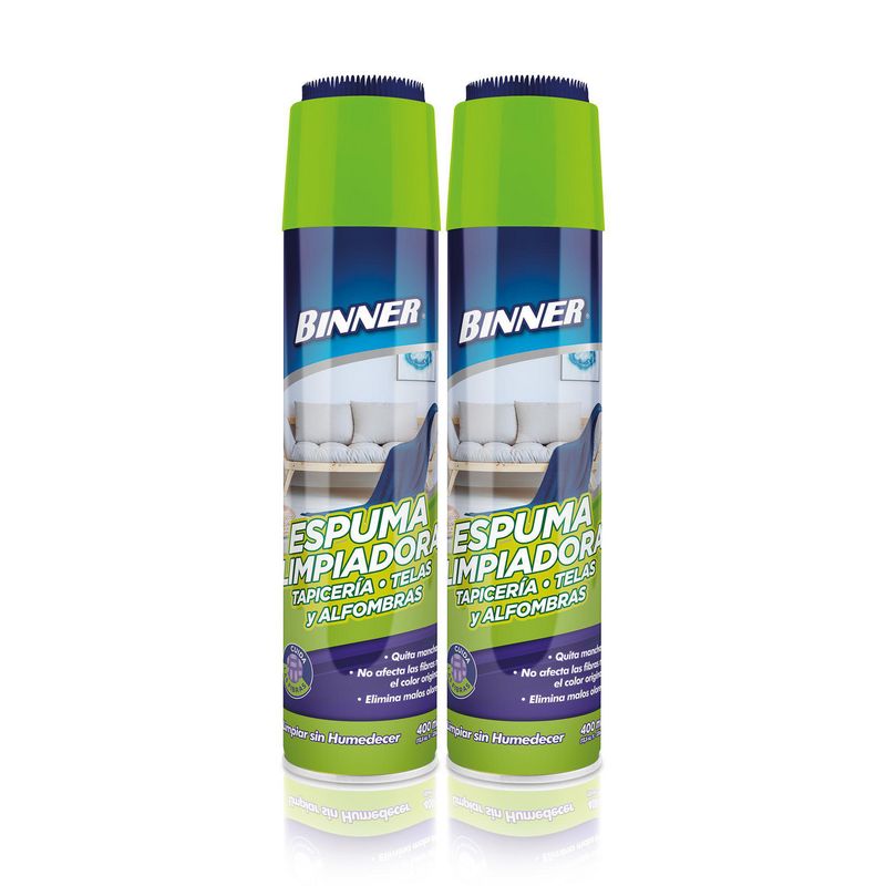 BINNER - Dúo Limpiador Tapicería 400ml