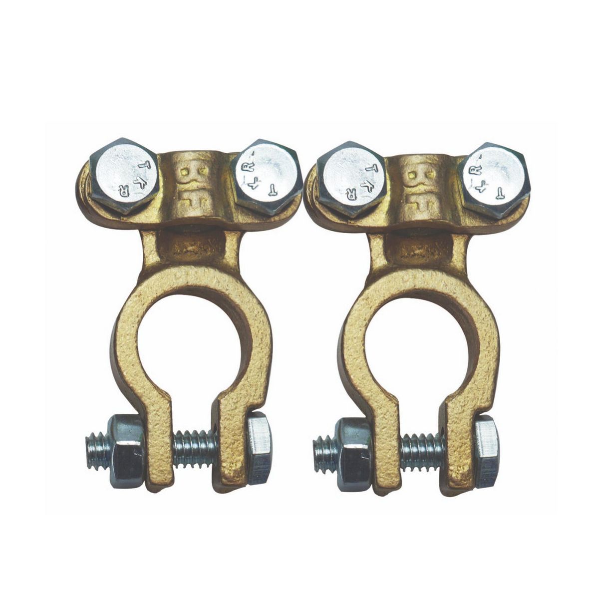 AUTOSTYLE - Bornes de batería de Bronce Modelo Volvo