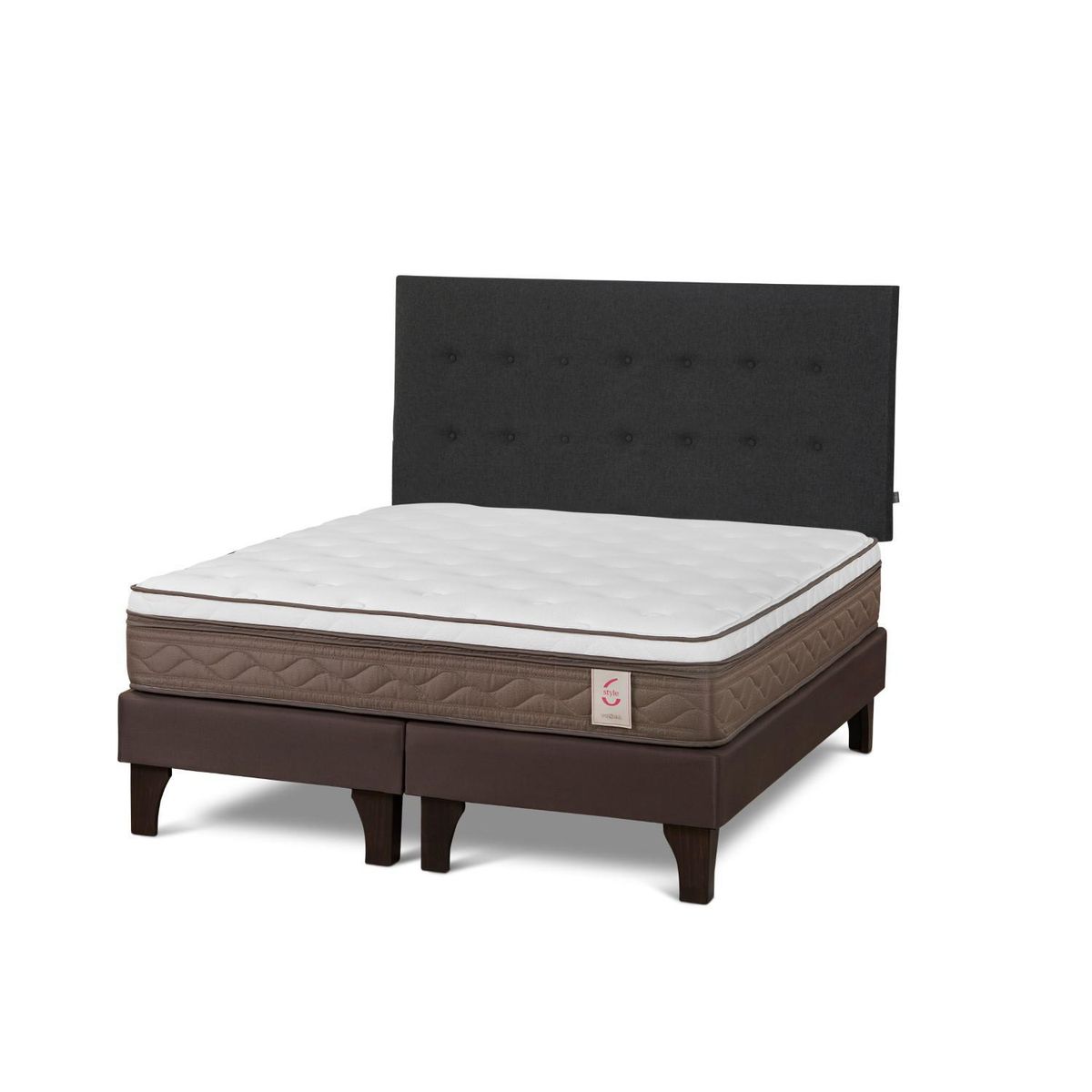 ROSEN - Cama Europea New Style 6 King West Grafito