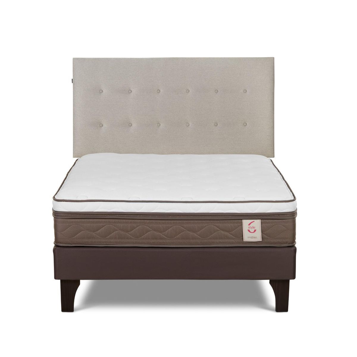ROSEN - Cama Europea New Style 6 2 Plazas West Niebla