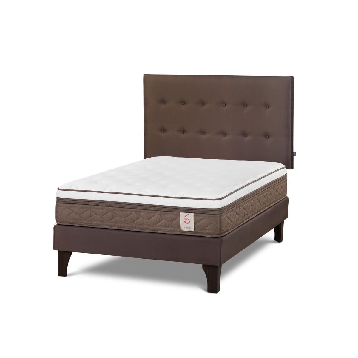 ROSEN - Cama Europea New Style 6 2 Plazas West Café