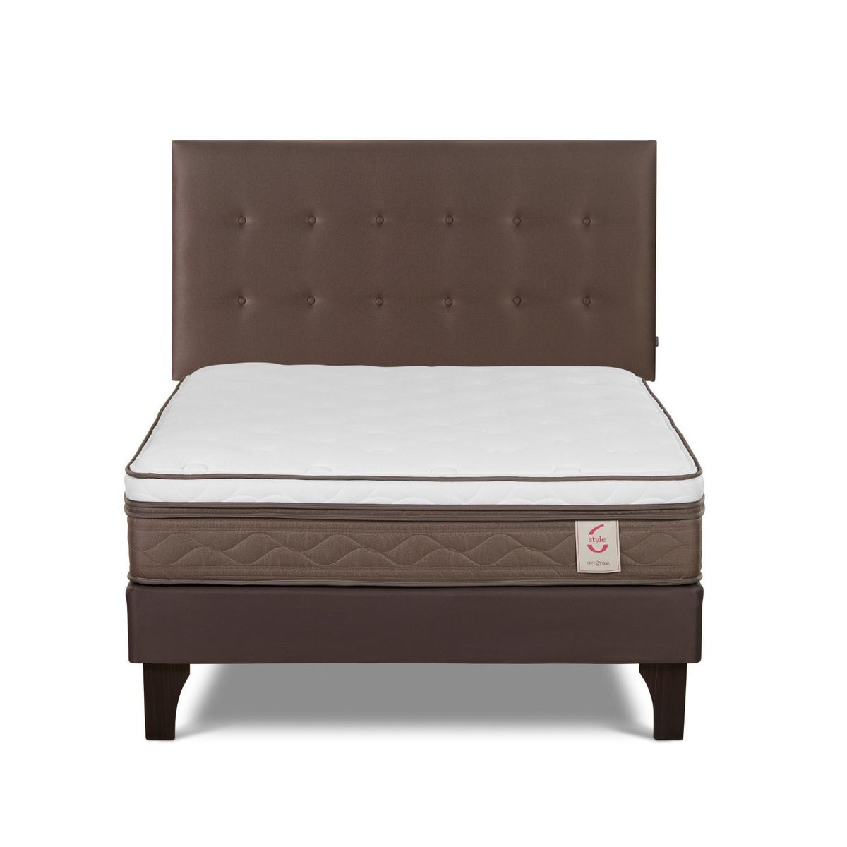 ROSEN - Cama Europea New Style 6 2 Plazas West Café