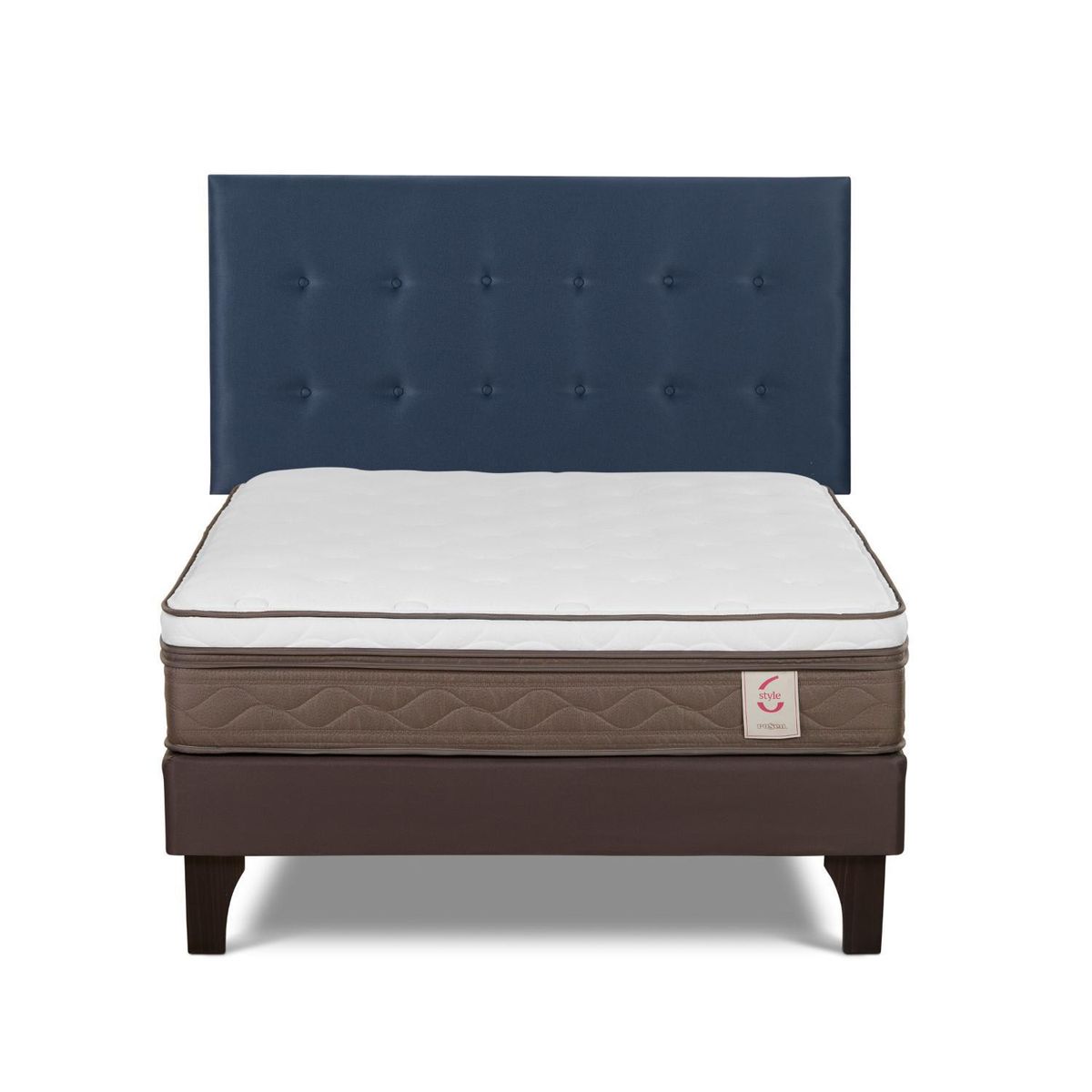 ROSEN - Cama Europea New Style 6 2 Plazas West Azul