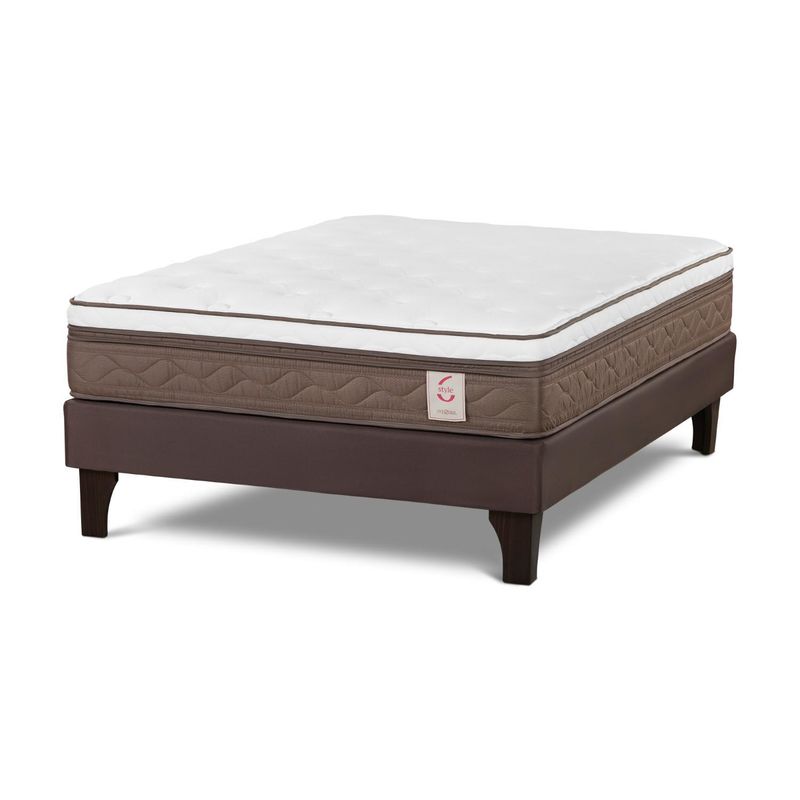 ROSEN - Cama Europea New Style 6 2 Plazas Café