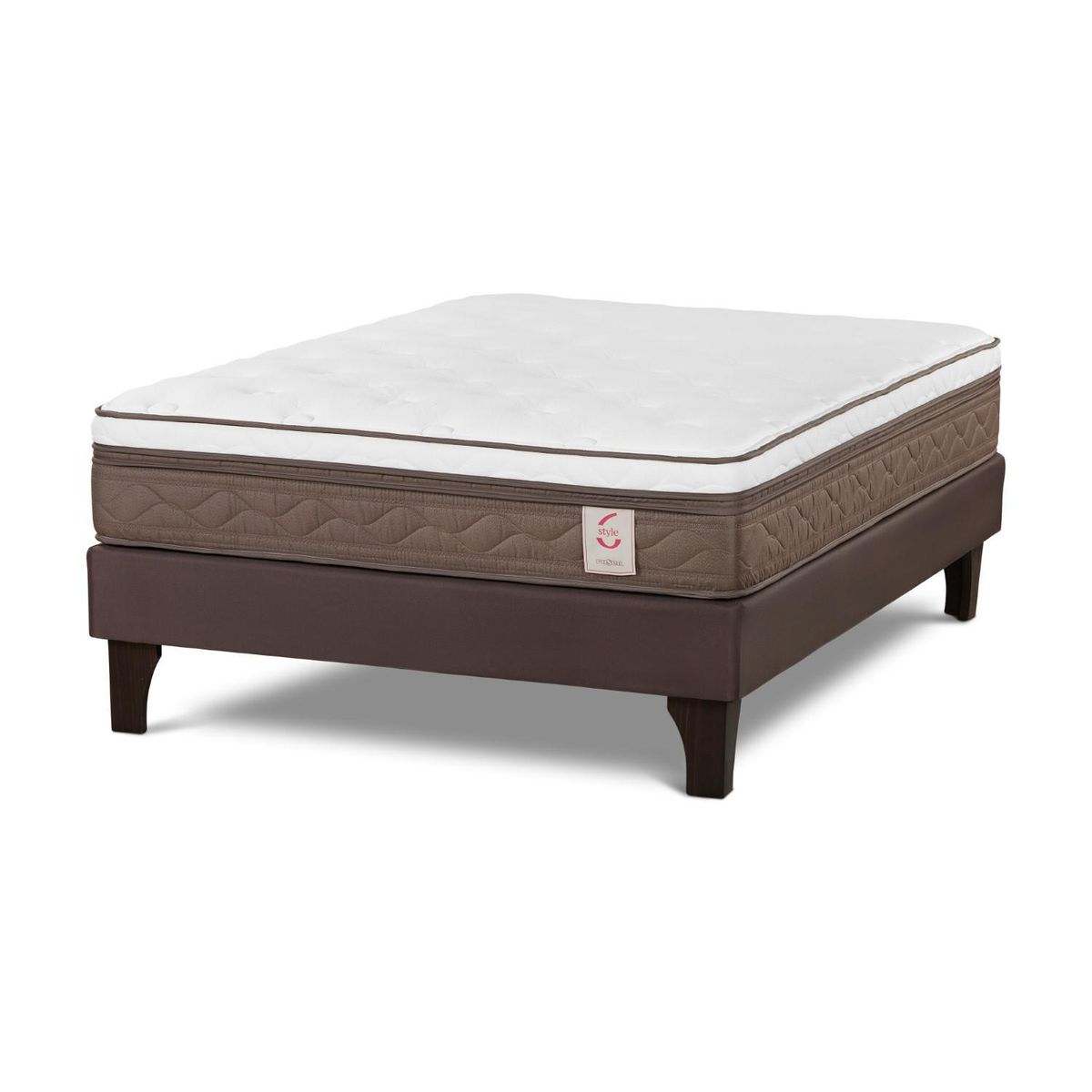 ROSEN - Cama Europea New Style 6 1.5 Plazas West Grafito