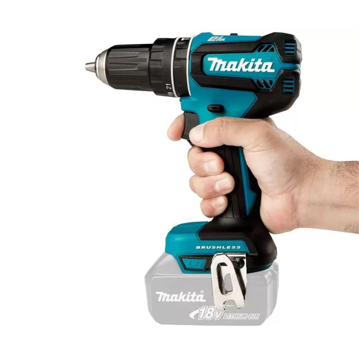 MAKITA - Taladro Dhp45Z Bl Makita 18V (Sin Baterías)