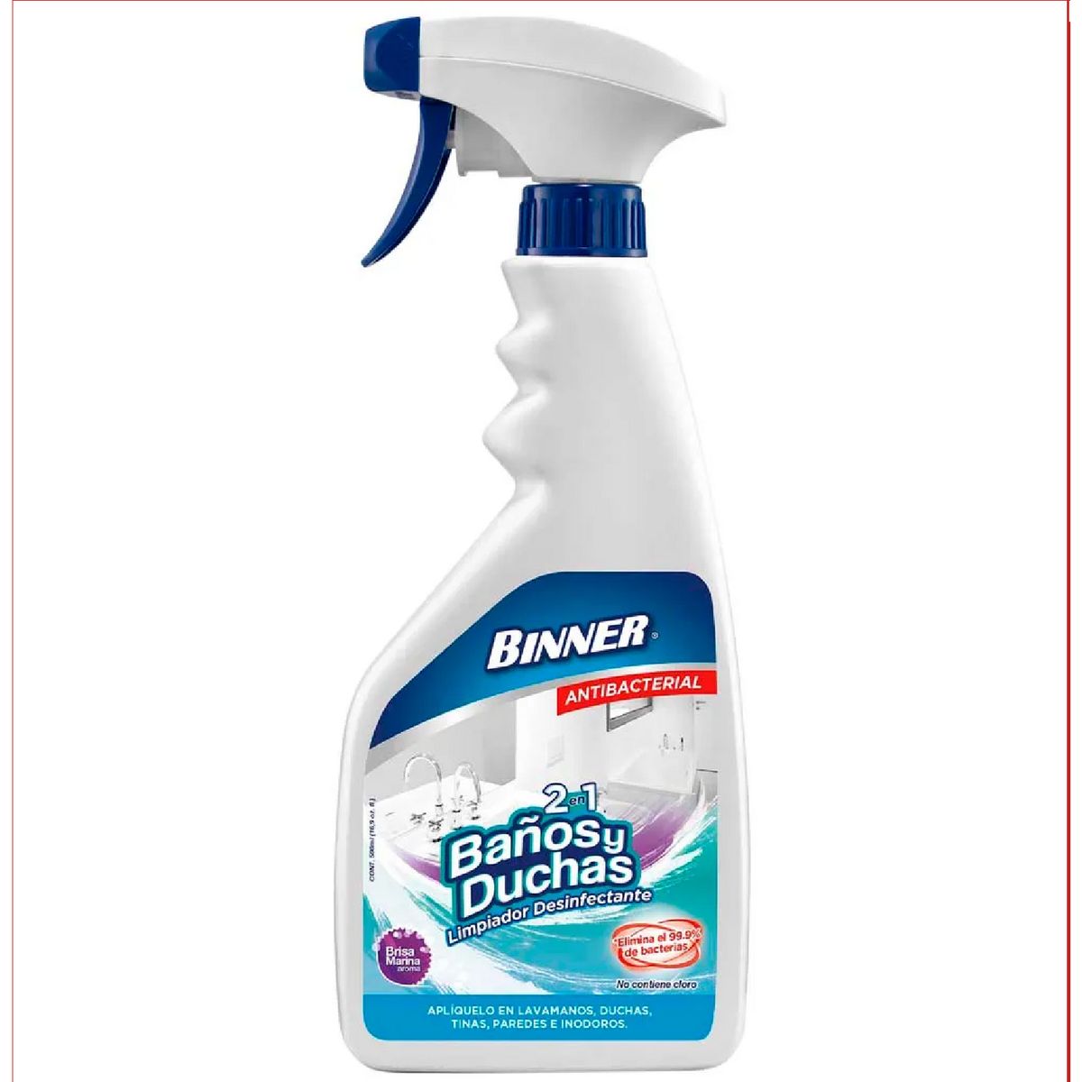 BINNER - Limpiador Desinfectante 2 en 1 Baños y Duchas