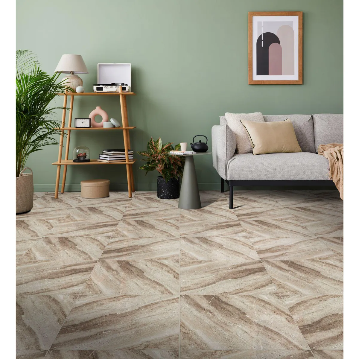 SCOP - Cerámica Marrón 45x45 Marmoladas Brillante 2.29 m2