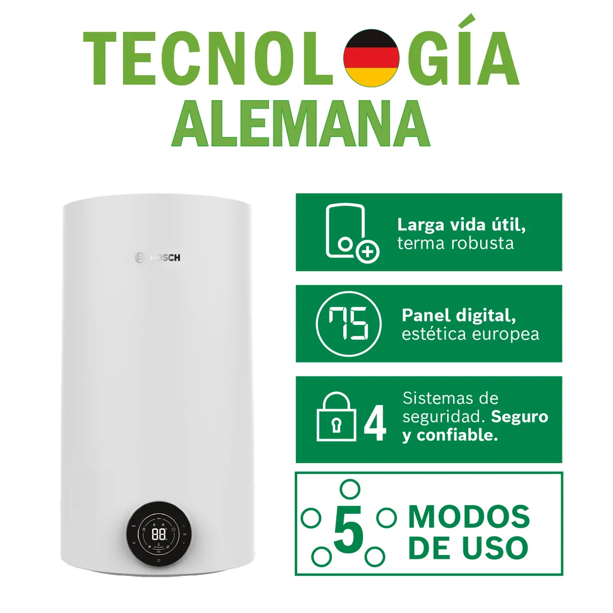 BOSCH - Terma Eléctrica Bosch SmarTank 80L + Kit de Instalación