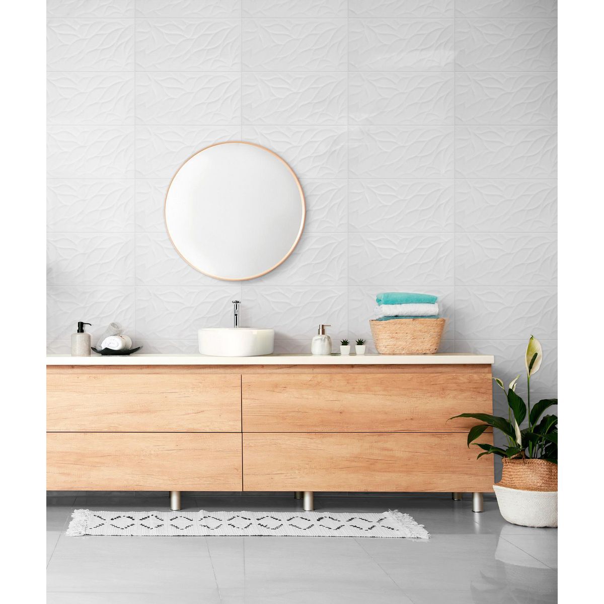 CELIMA - Cerámica Blanco Decorado 30x60cm 1.80 m2 Bahia