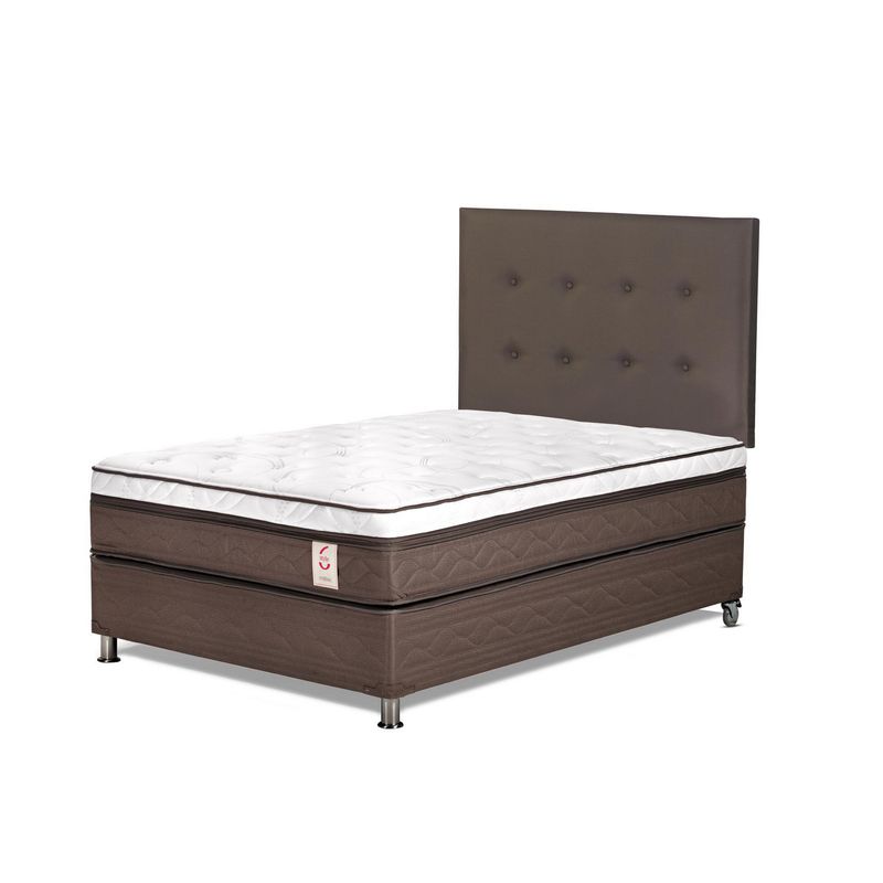 ROSEN - Box Tarima New Style 6 1.5 Plazas West Café