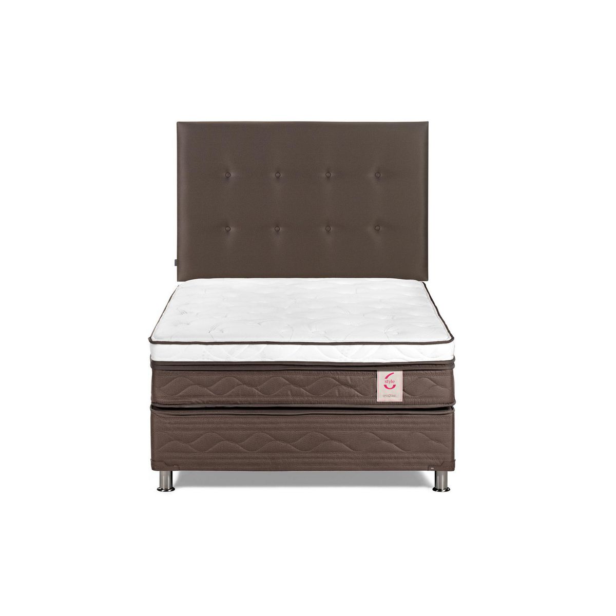 ROSEN - Box Tarima New Style 6 1.5 Plazas West Café