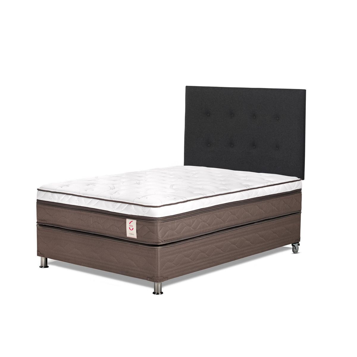 ROSEN - Box Tarima New Style 6 1.5 Plazas West Grafito