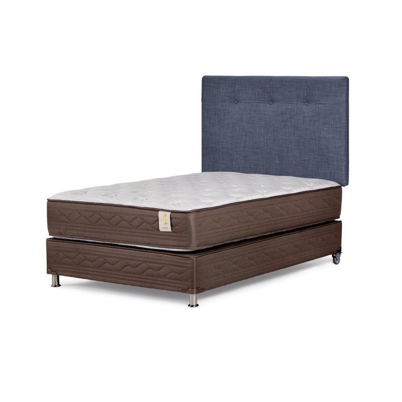 ROSEN - Box Tarima New Style 4 Plus 1.5 Plazas New Bennet Denim