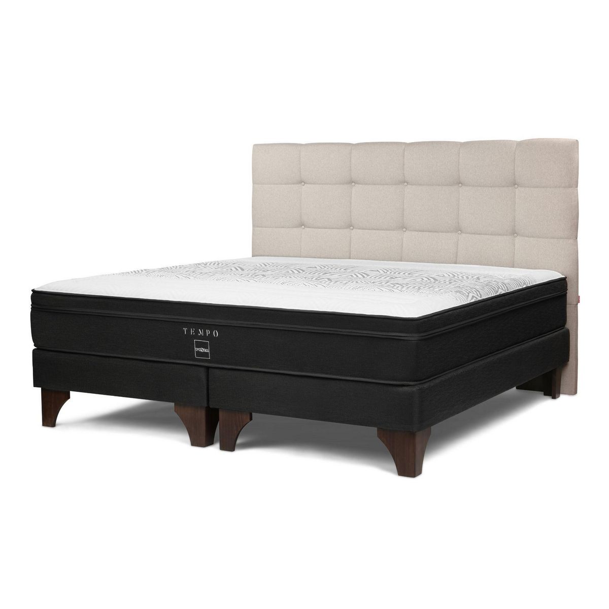 ROSEN - Dormitorio Europeo Tempo Issey Queen + 2 Almohadas