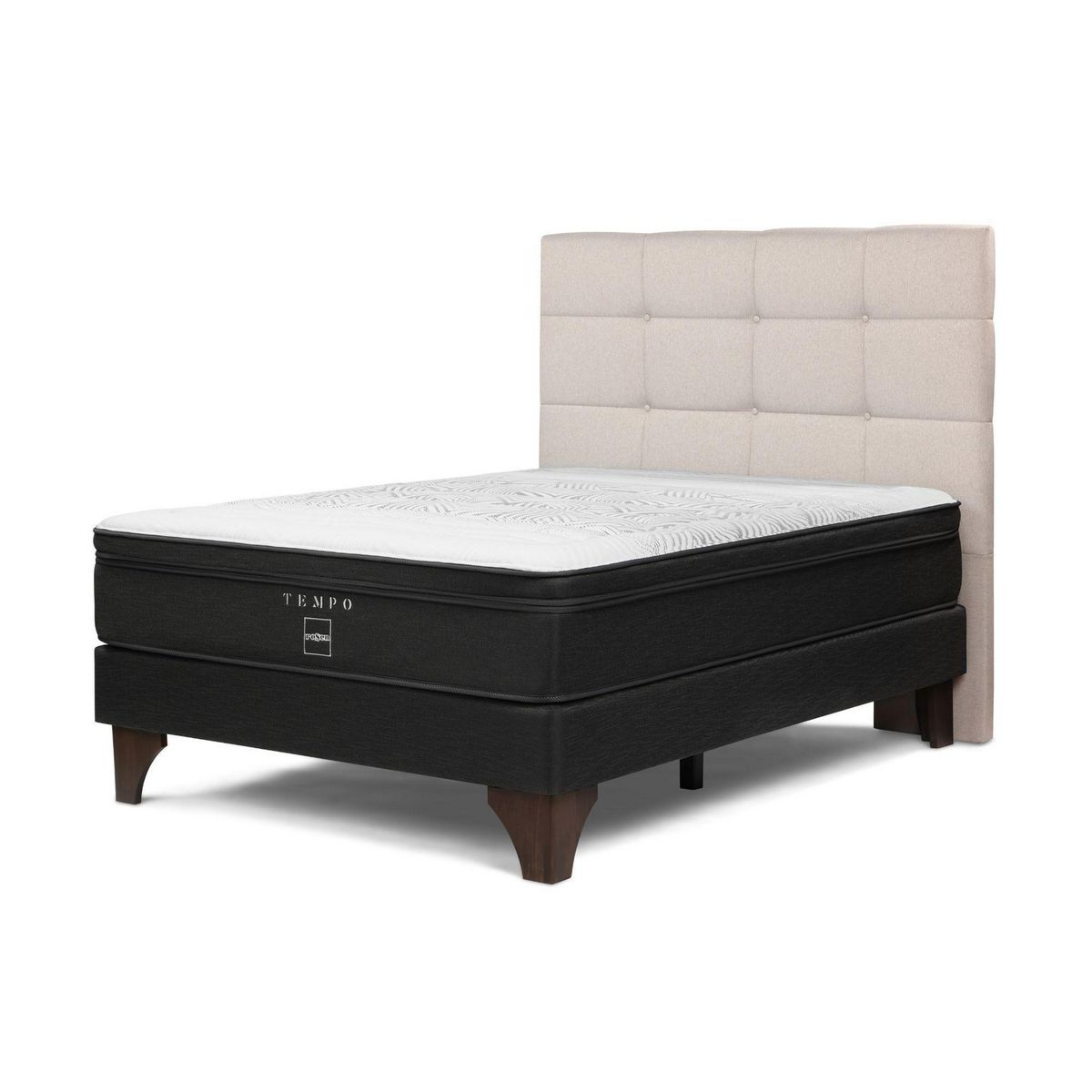 ROSEN - Cama Europea Tempo 2 Plazas Issey Niebla