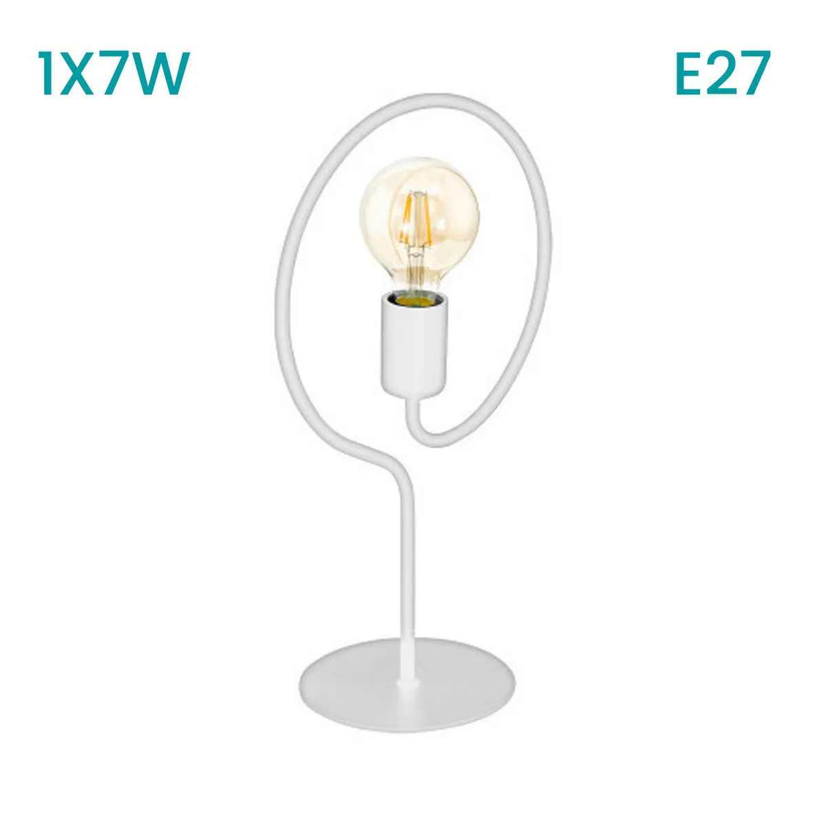 EGLO - Lámpara de Mesa Cottingham 1L 40W