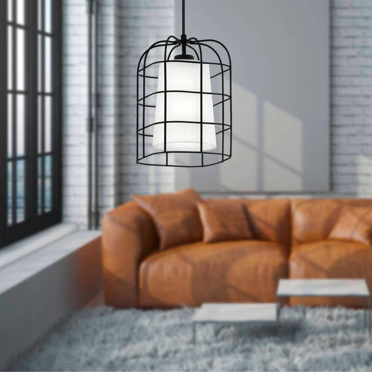 EGLO - Lámpara Colgante Bittams 1 Luz 28W