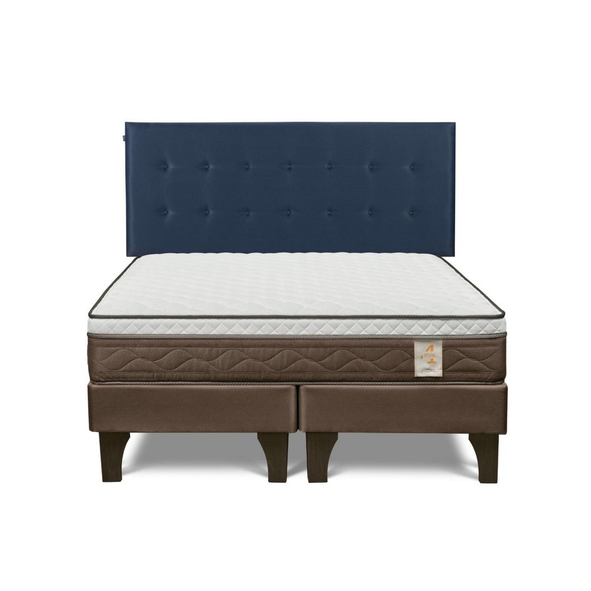 ROSEN - Cama Europea New Style 4 Plus Queen + Cabecera West