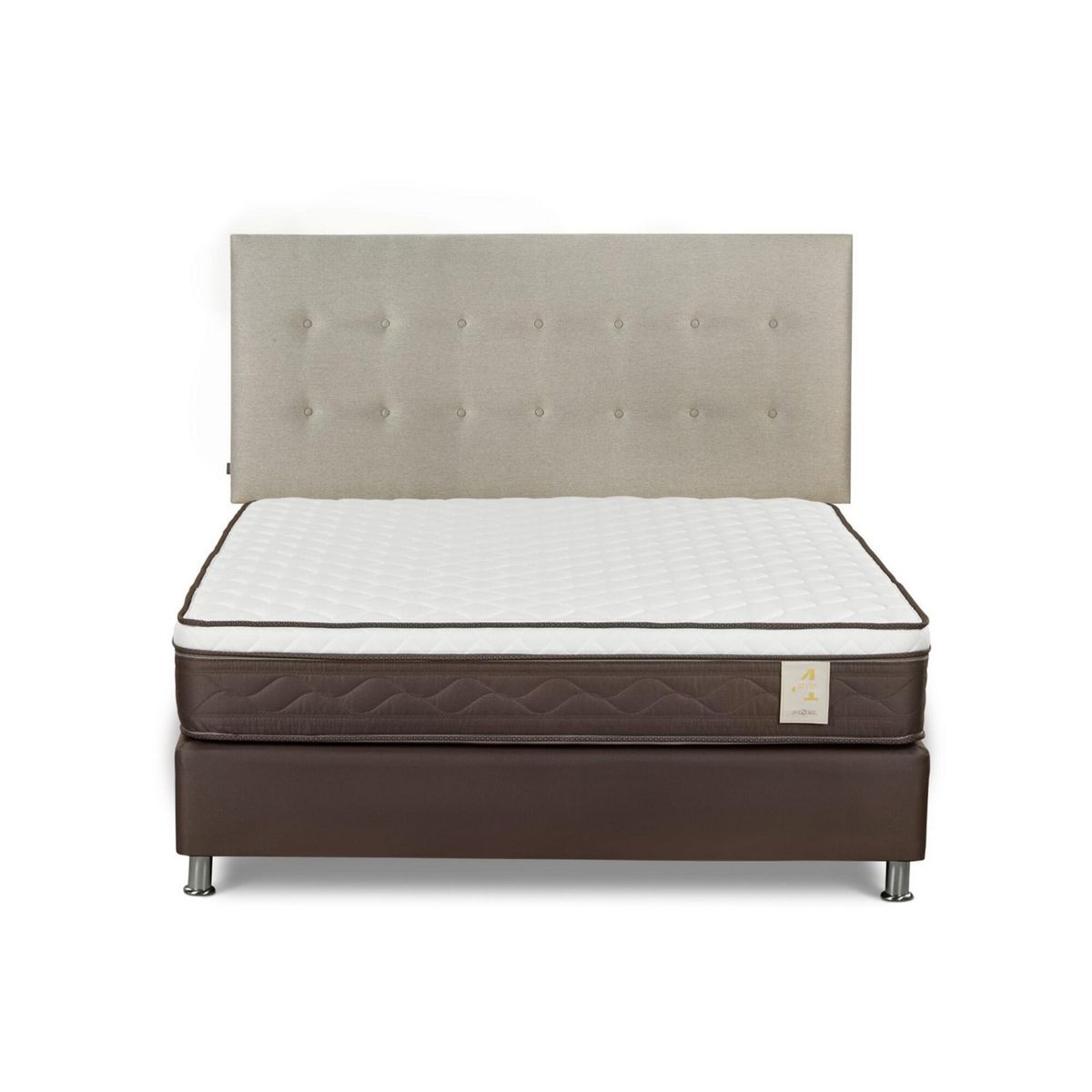 ROSEN - Box Tarima New Style 4 Plus Queen + Cabecera West