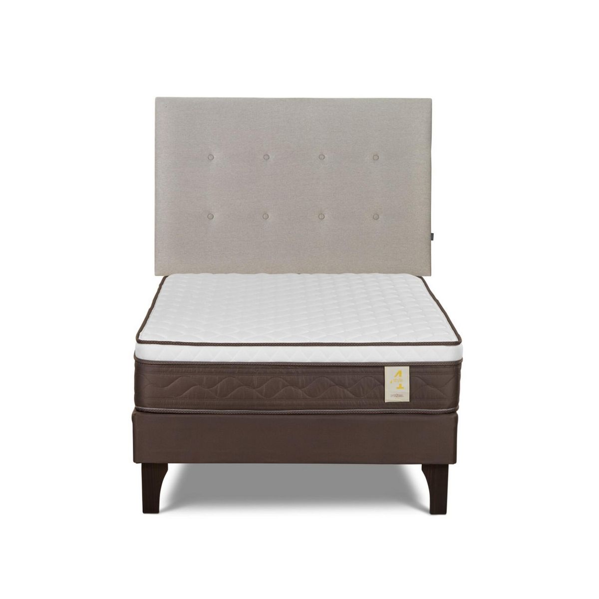 ROSEN - Cama Europea New Style 4 Plus 1.5 Plazas + Cabecera West