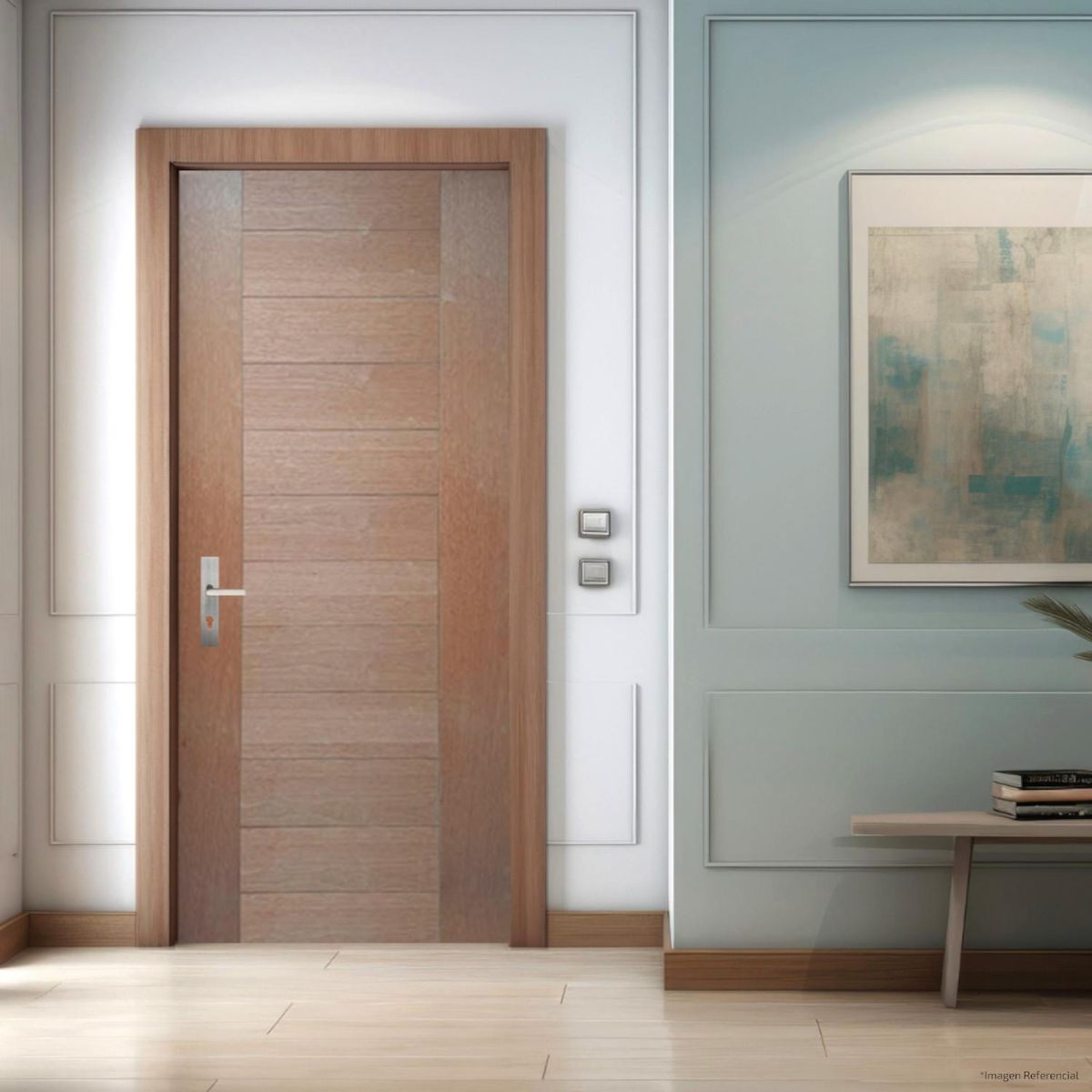 DIMFER - Puerta Principal Madera Pino Zadar Maraclar