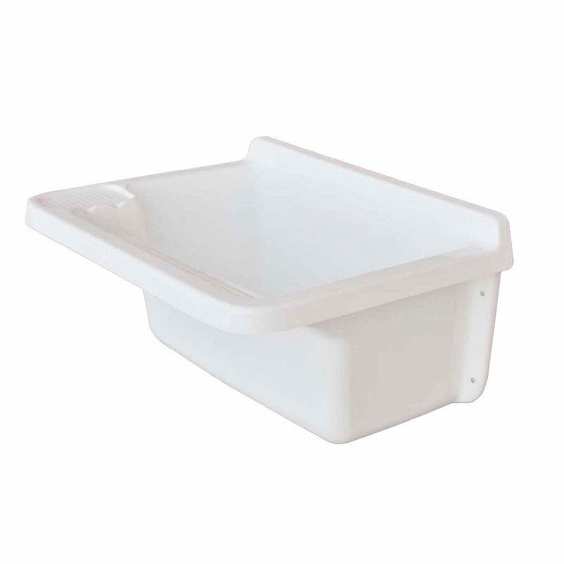 SENSI DACQUA - Lavadero de Ropa de Fibra de Vidrio Una Poza 60x45x32cm