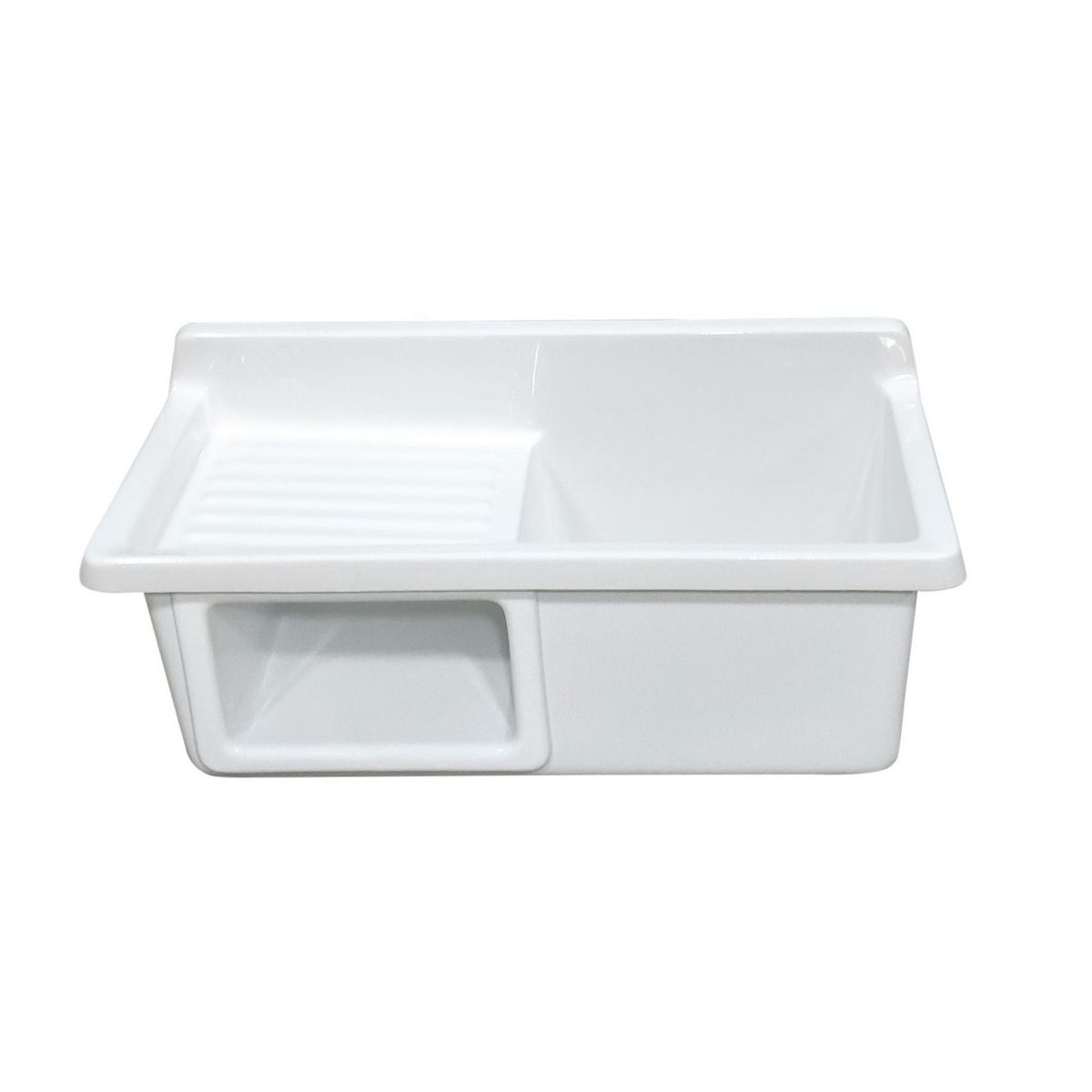 Lavadero de Ropa Multiuso Premium de Fibra de Vidrio Una Poza 80x40x34.5cm, marca SENSI DACQUA - Foto Principal