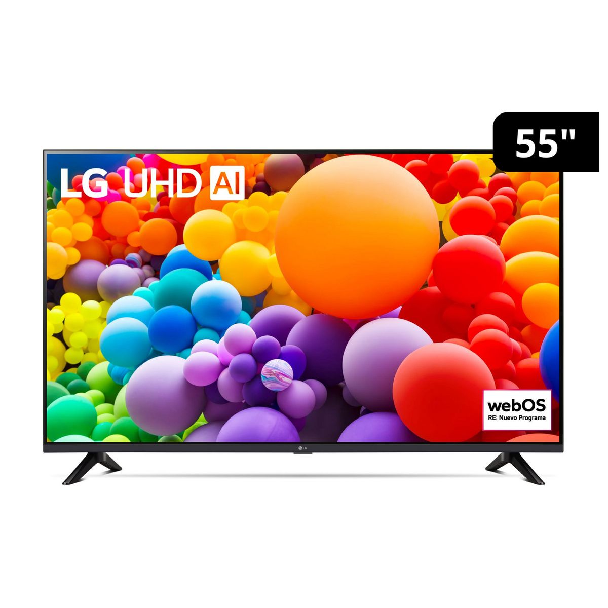 LG - Televisor 55" LG UHD 4K ThinQ AI 55UT7300PSA (2024)