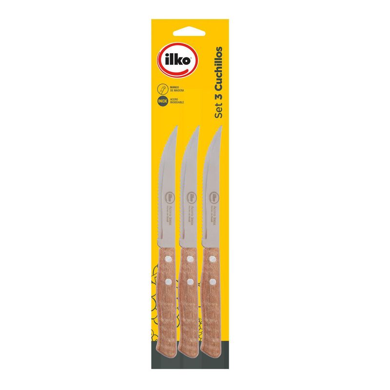 ILKO - Set 3 Cuchillos Basic