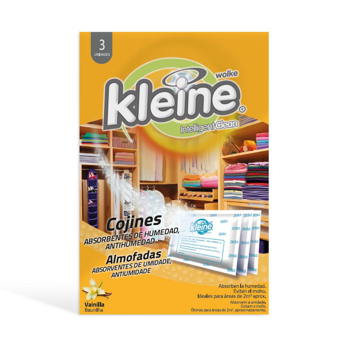 KLEINE WOLKE - Deshumidificador Vainilla 3x50gr