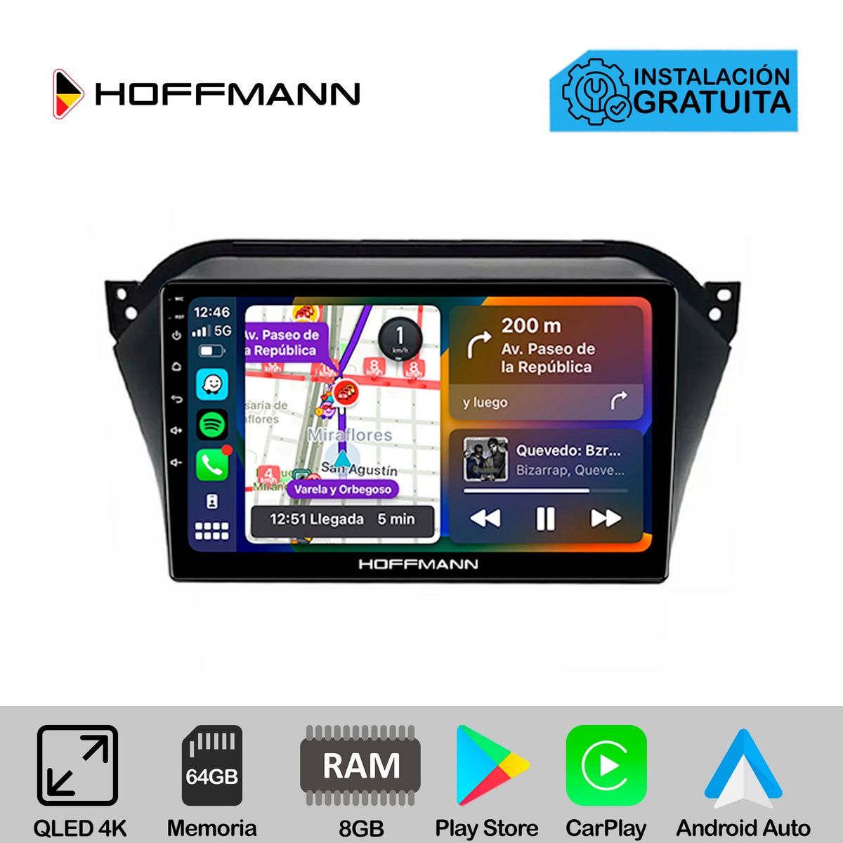 HOFFMANN - Autoradio Hoffmann CarPlay & Android Jac S2 2015 - 2020