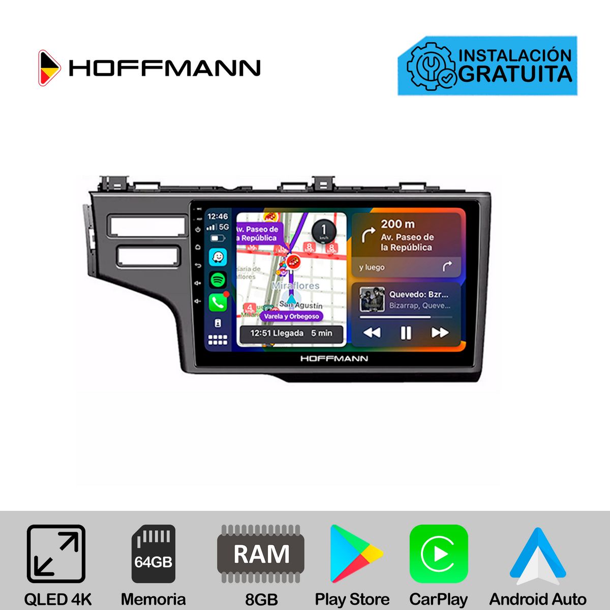 HOFFMANN - Autoradio Hoffmann CarPlay & Android Honda WRV 2016 - 2020