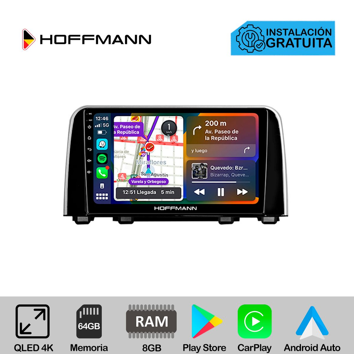 HOFFMANN - Autoradio CarPlay & Android Honda CRV 2017 - 2022