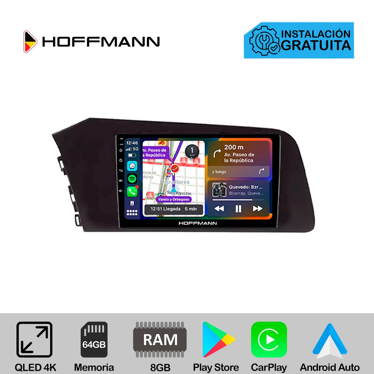 HOFFMANN - Autoradio Hoffmann CarPlay & Android Hyundai Elantra 2020 - 2023