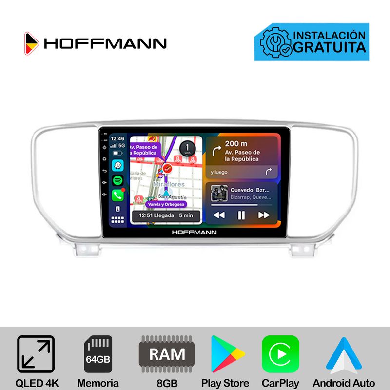 HOFFMANN - Autoradio Hoffmann CarPlay & Android Kia Sportage 2019 - 2020