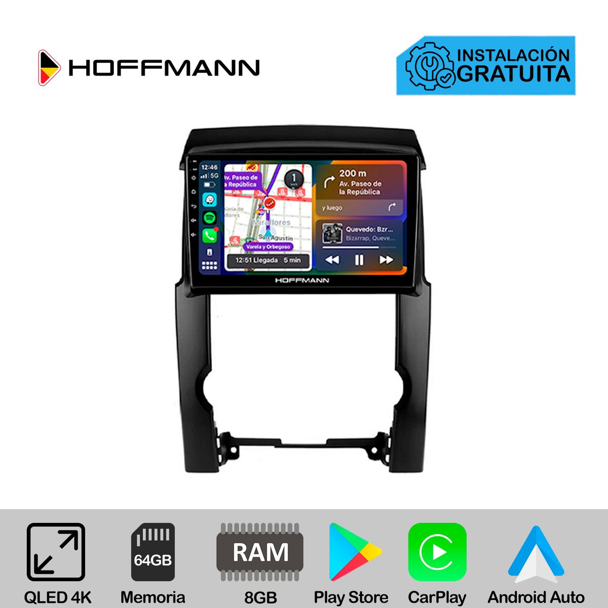 HOFFMANN - Autoradio Hoffmann CarPlay & Android Kia Sorento 2009 - 2012