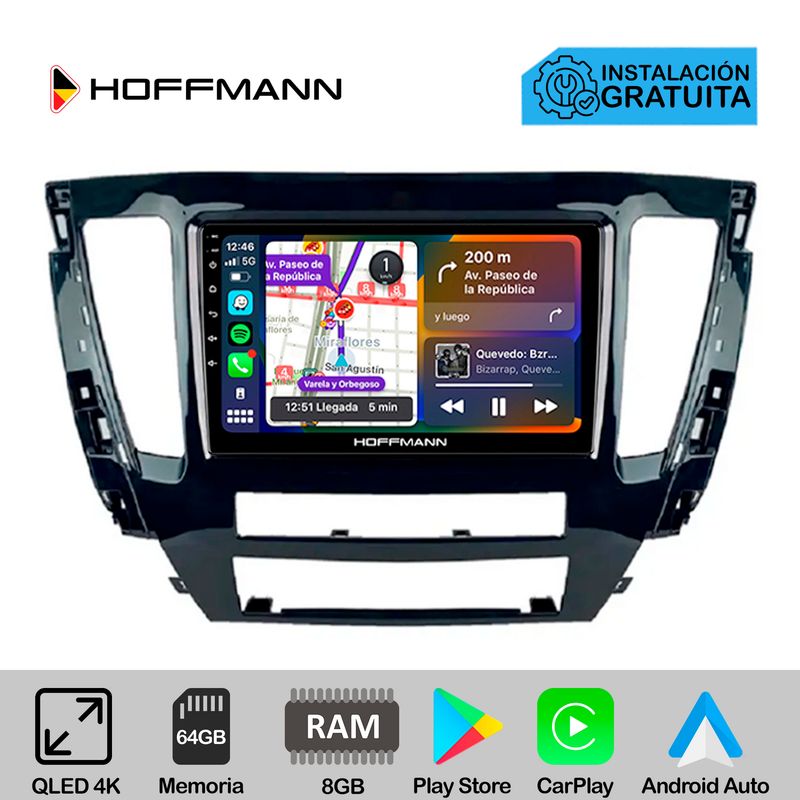 HOFFMANN - Autoradio Hoffmann CarPlay & Android Mitsubishi Montero Sport 2021 - 2022
